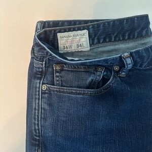 Banana Republic Men's Dark Blue Bootcut Jeans